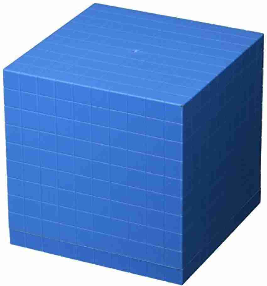 Blue Plastic Base Ten Cube