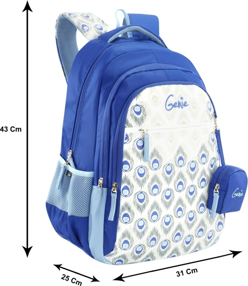 Genie BFF Blue Casual Backback 19 Inch School Bag New Launched 2023 36 L  Laptop Backpack Blue - Price in India | Flipkart.com