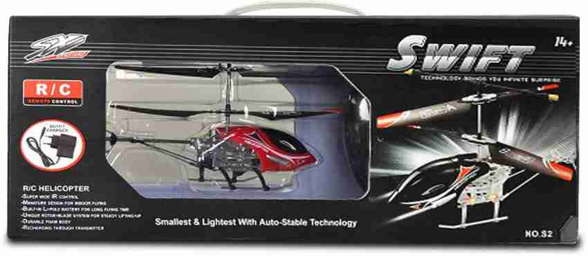 AKSHAT Swift Helicopter SMALLEST LIGHTEST WITH AUTO STABLE TECNOLOGY REMOTE CONTROL RED Swift Helicopter SMALLEST LIGHTEST WITH AUTO STABLE TECNOLOGY REMOTE CONTROL RED Buy