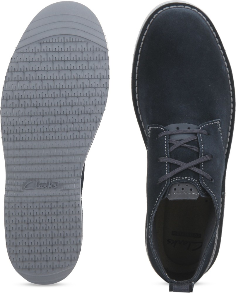 CLARKS Capler Mid Navy Suede Casuals For Men Buy Blue Color CLARKS Capler Mid Navy Suede Casuals For Men Online at Best Price Shop Online for Footwears in India Flipkart