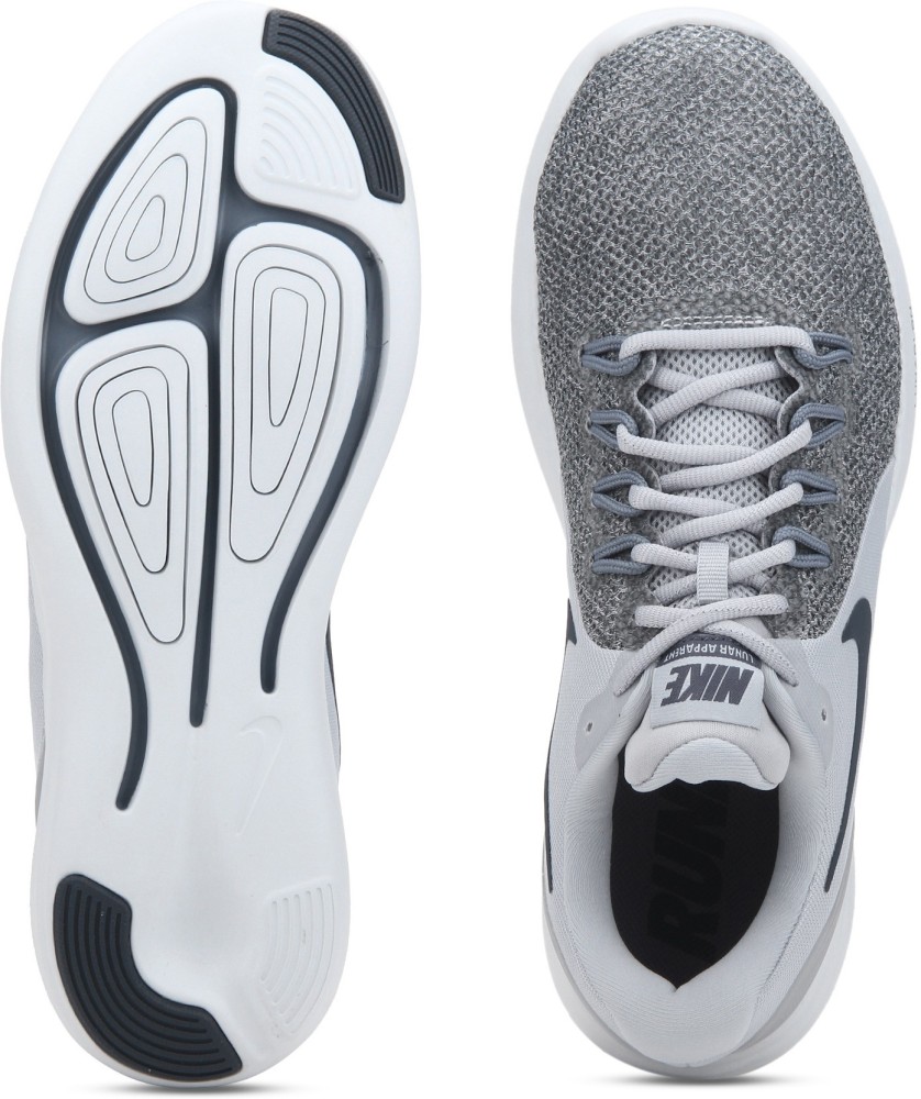 Nike lunarlon mens gray best sale