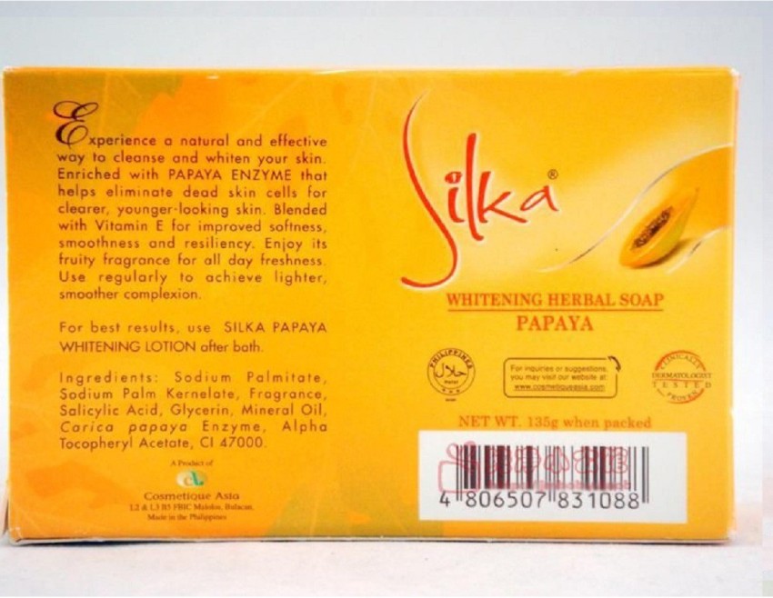 SILKA Papaya soap Original 90g ( Made In Philippines) - Price in
