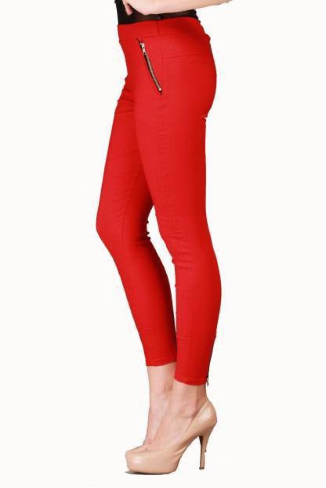 Rzlecort Red Jegging Price in India - Buy Rzlecort Red Jegging online at