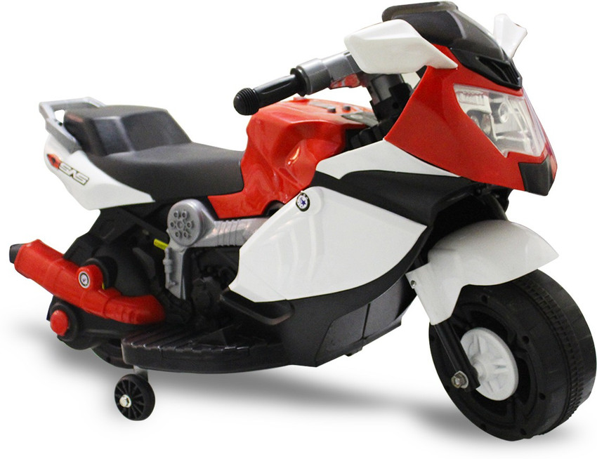 AKSHAT Best Ride On Cars BMW Ride On Motorcycle 12V RED WHITE
