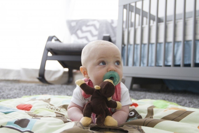 Pacifier with shop teddy bear