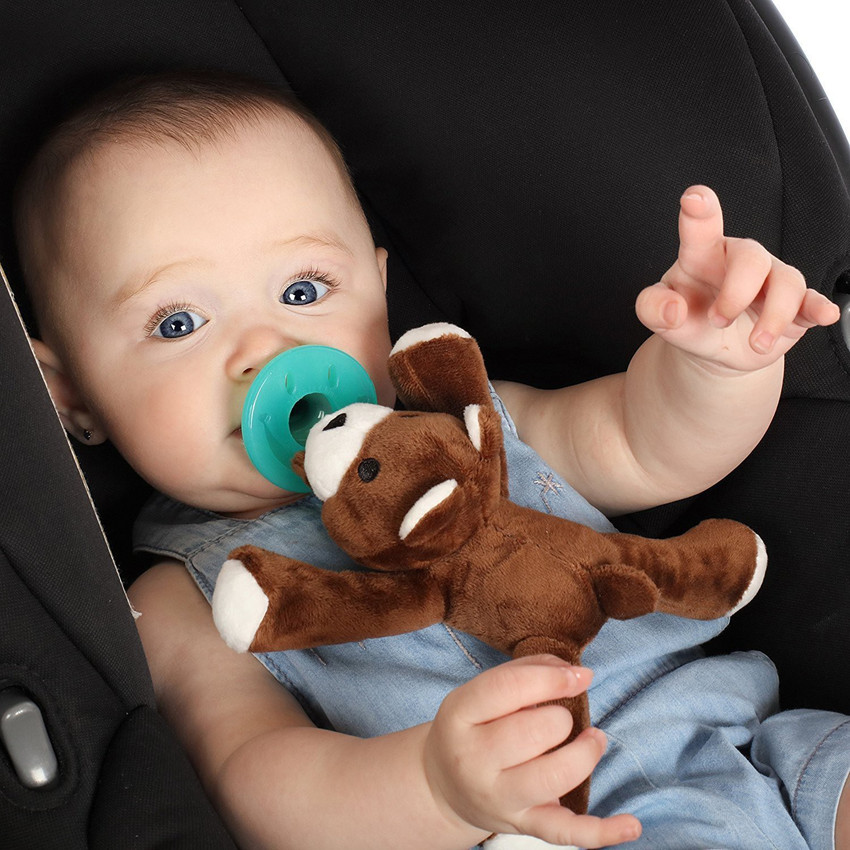 Pacifier with on sale teddy bear