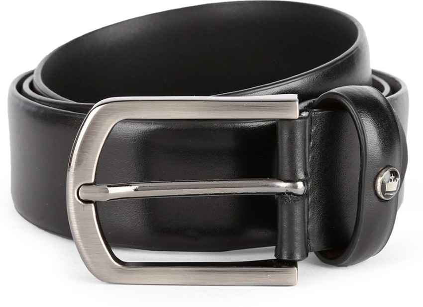 LOUIS PHILIPPE Men Black Genuine Leather Belt Black - Price in