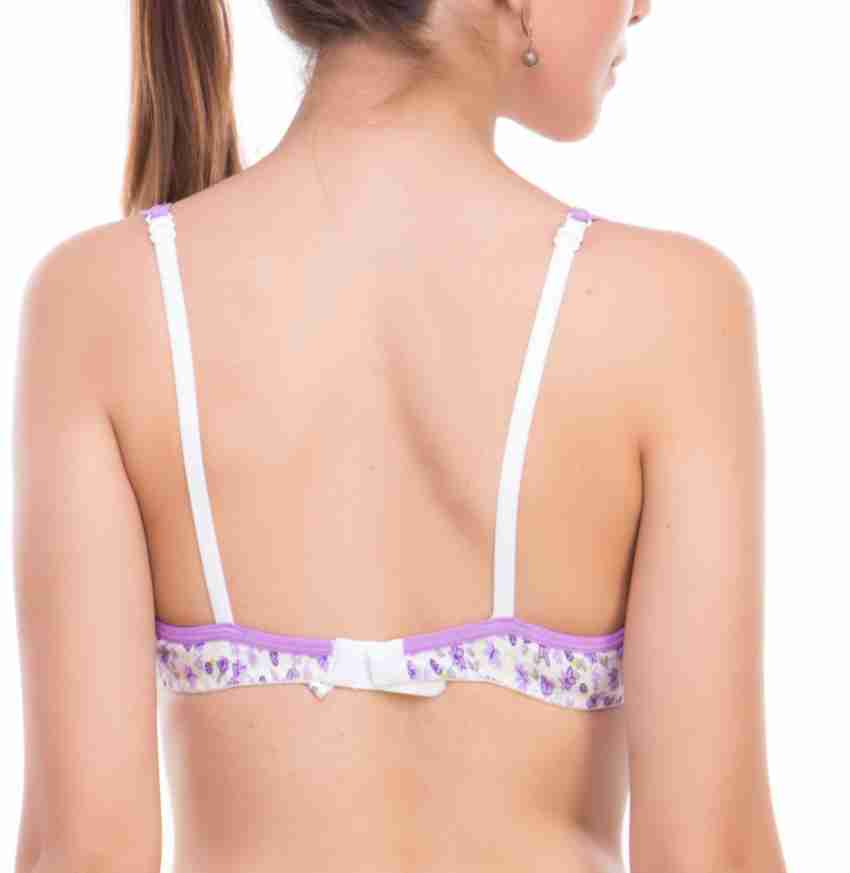 Buy Layeba Women Full Coverage Non-Padded Printed 6 Pack Combo Bra (32B)  Multicolour at