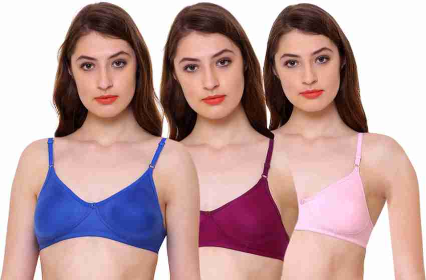 INNER TOUCH Royal Blue, Pink, Wine Casual Seamless Non Padded