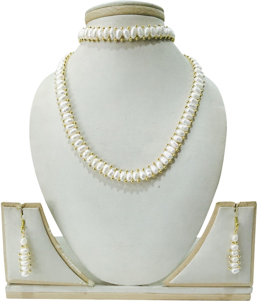 Flipkart pearl jewellery on sale sets