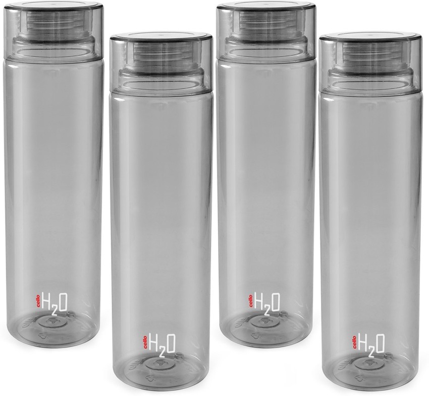 Cello H2O Unbreakable Bottle , 1 Litre, Set of 6,, Assorted