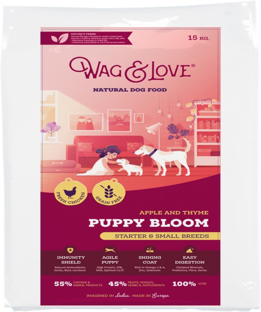 Wag and love dog sale food