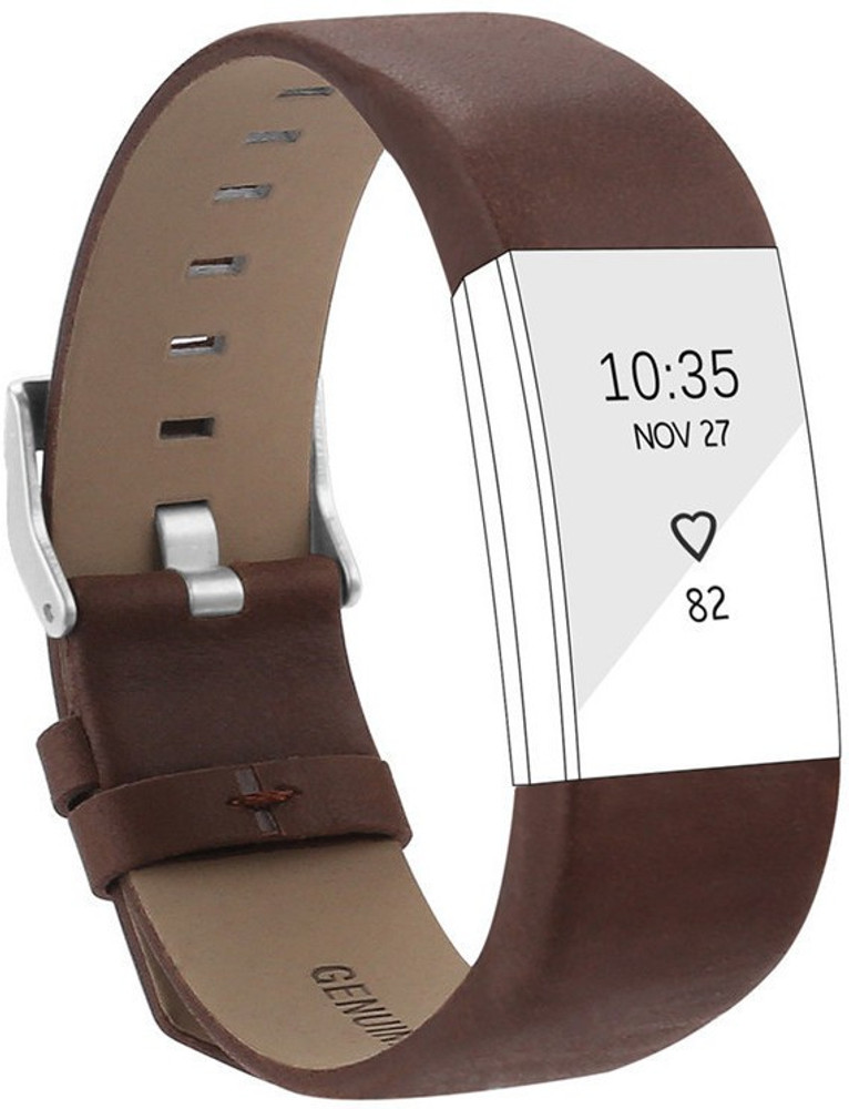 Fitbit charge 2 leather strap best sale