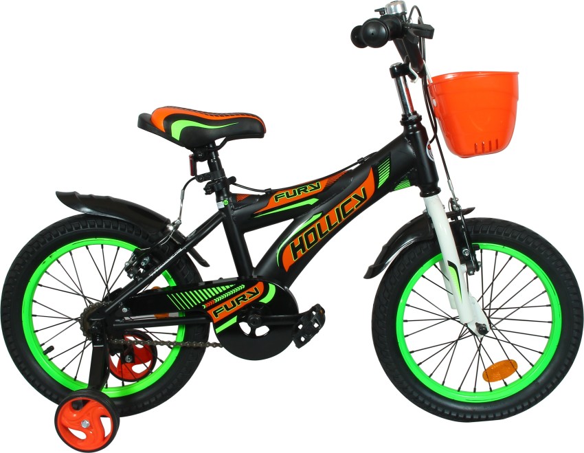 Hollicy FURY 16 INCH KIDS BICYCLE BLACK GREEN 16 T Recreation Cycle Price in India Buy Hollicy FURY 16 INCH KIDS BICYCLE BLACK GREEN 16 T Recreation Cycle online at Flipkart