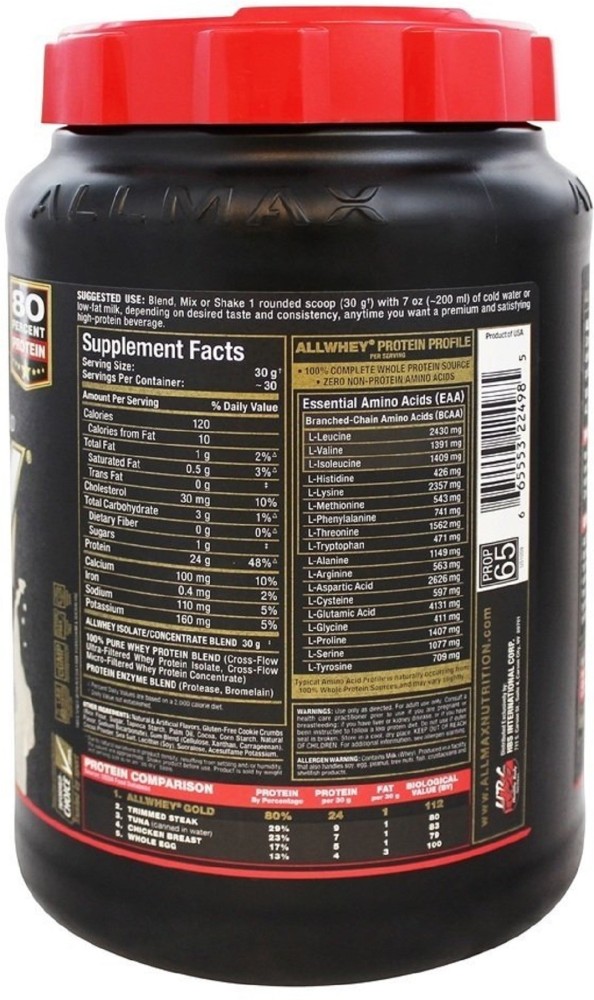 AllWhey Gold by AllMax Nutrition: Lowest Prices at Muscle & Strength