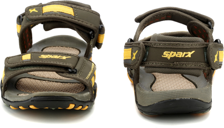 Sparx Sparx Men SS 428 Olive Yellow Floater Sandals Men Sports Sandals