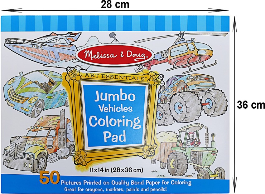 Melissa & Doug Blue Jumbo Coloring Pad