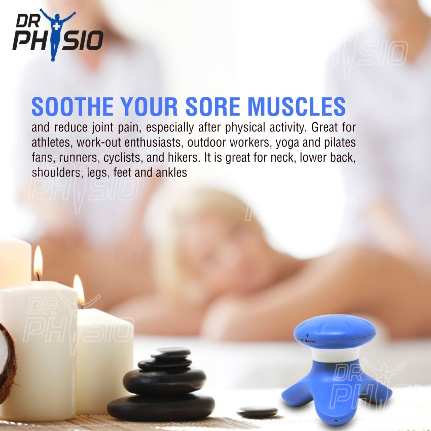 Plastic Blue portable Mini back and Shoulder Neck Body Massager