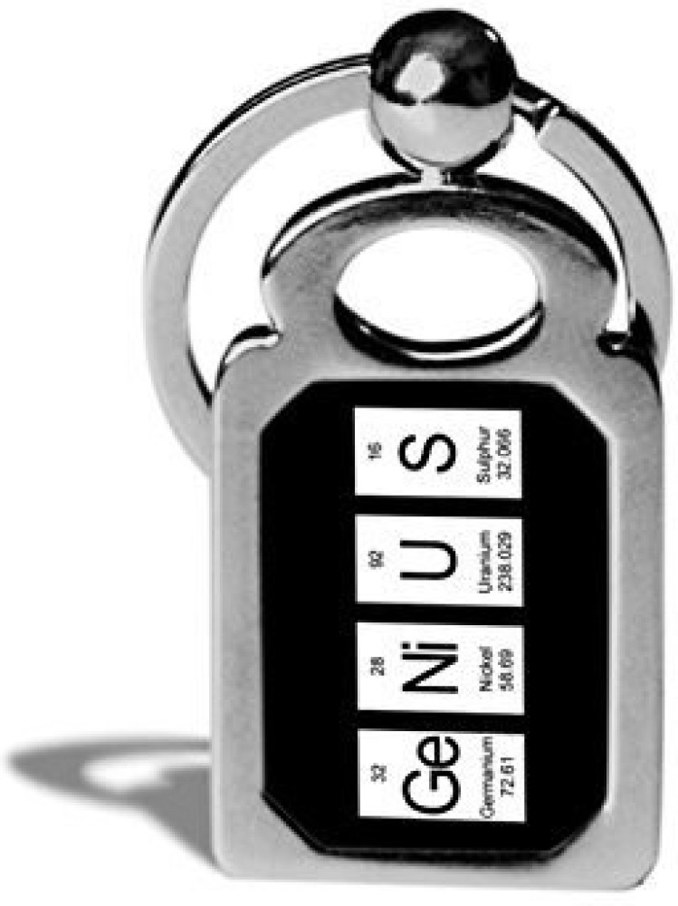 Periodic Table Key Chain  hand stamped and personalized