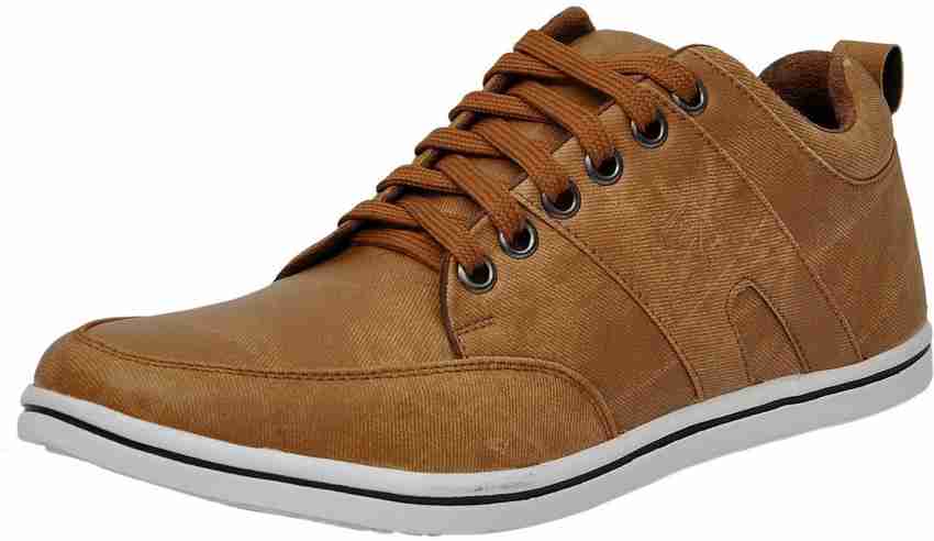 Brown colour shoes casual top