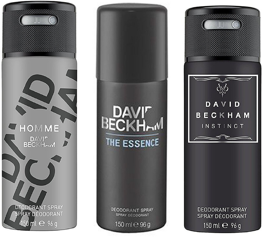 DAVID BECKHAM Homme The Essence and Instinct Deodorant 150ML Each
