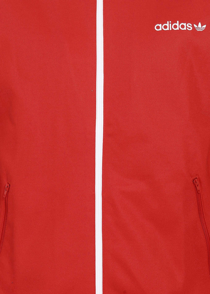 Red adidas best sale jacket mens