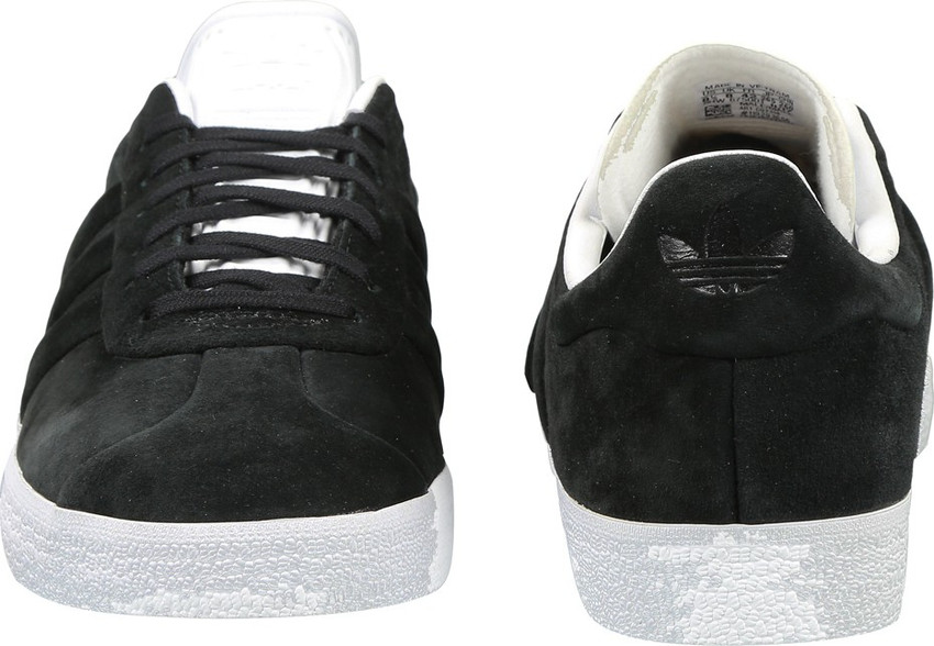 Adidas gazelle stitch and turn black deals