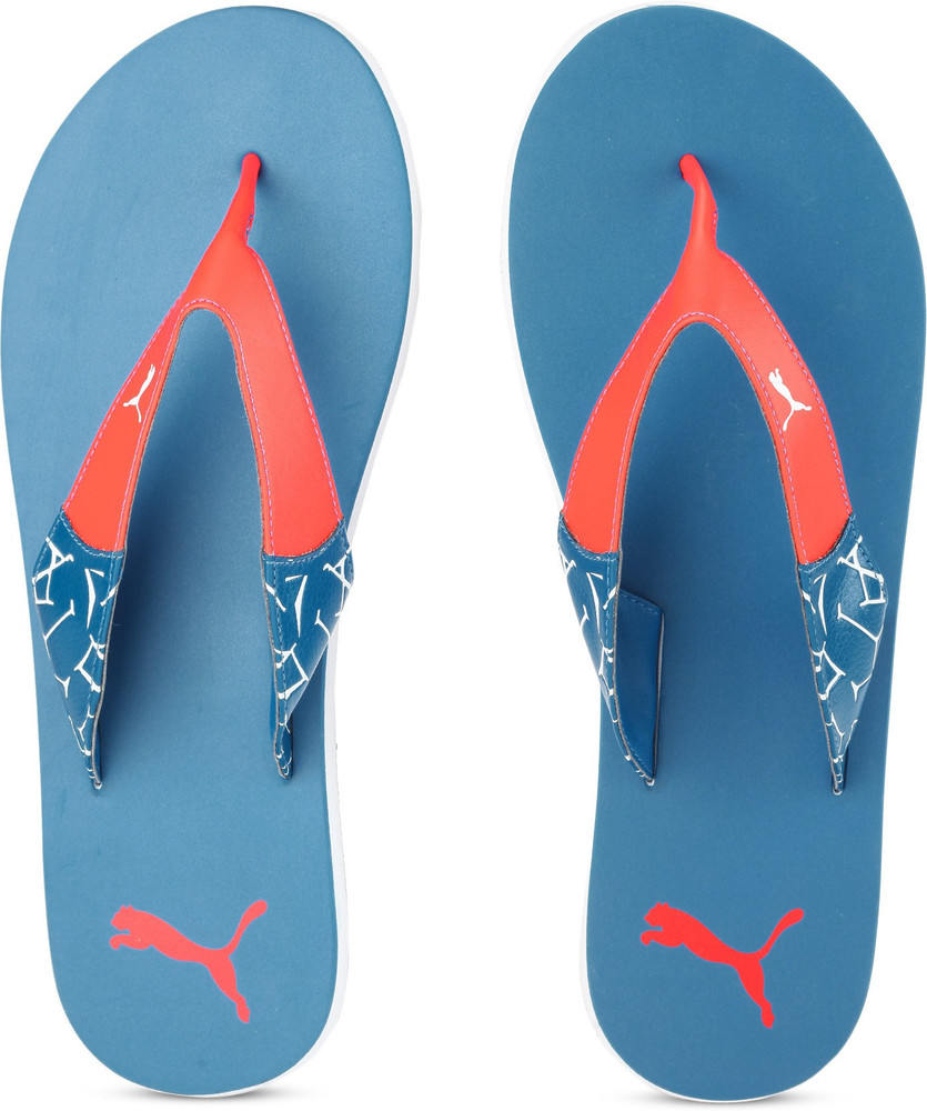 PUMA Men Winglet II Flip Flops Buy Mykonos Blue Cherry Tomato Color PUMA Men Winglet II Flip Flops Online at Best Price Shop Online for Footwears in India Flipkart