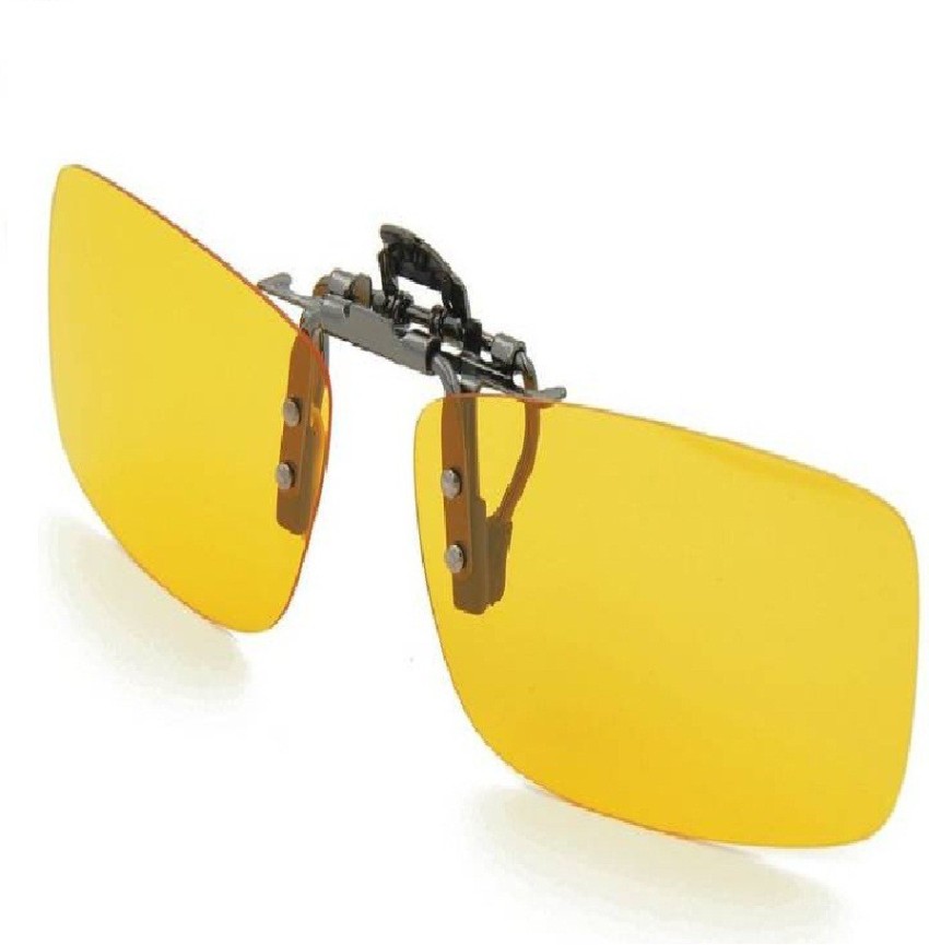 Insasta Clip On Sunglasses Sport Driving Night Vision Yellow Lens Sun  Glasses For Men Women Cam Price in India - Buy Insasta Clip On Sunglasses  Sport Driving Night Vision Yellow Lens Sun