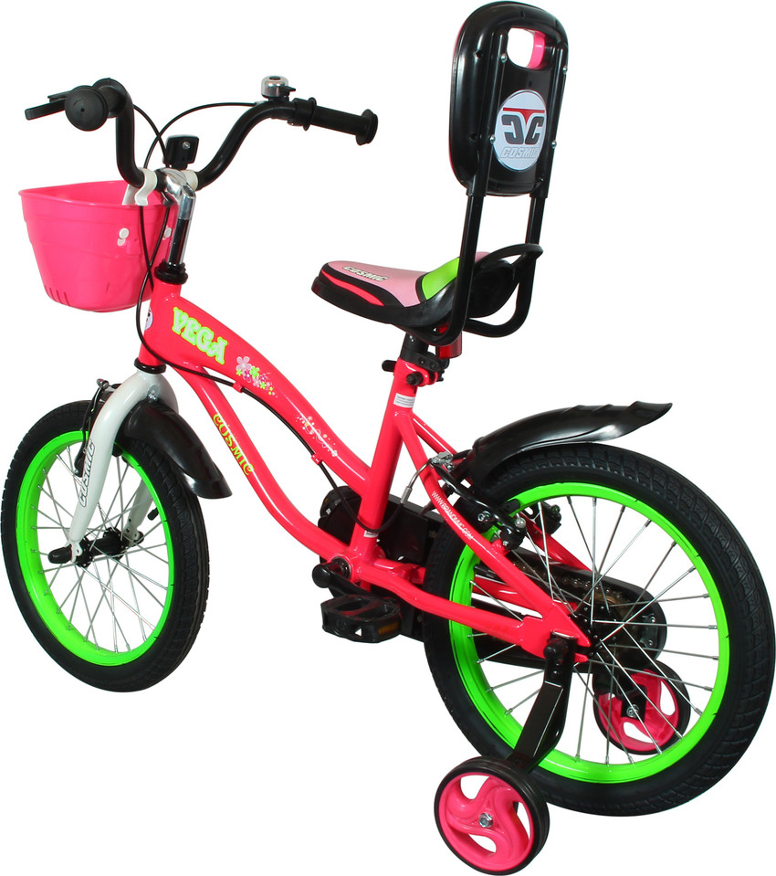 COSMIC 16 INCH KIDS BICYCLE LIGHT PINK GREEN 16 T Recreation Cycle Price in India Buy COSMIC 16 INCH KIDS BICYCLE LIGHT PINK GREEN 16 T Recreation Cycle online at Flipkart