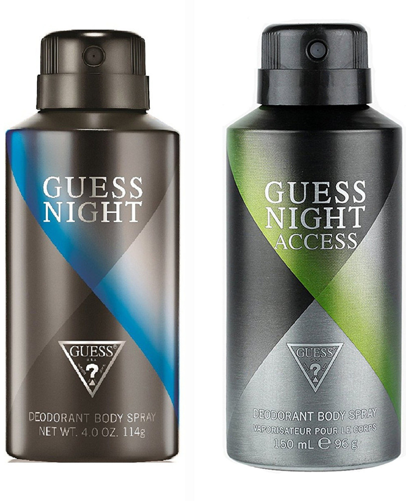 GUESS Night and Night Access Deodorant 150ML Each Pack of 2 Deodorant Spray For Men Women Price in India Buy GUESS Night and Night Access Deodorant 150ML Each Pack