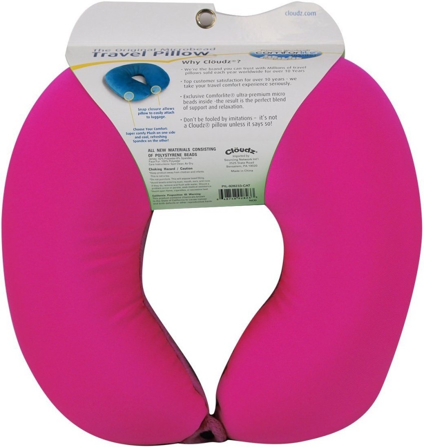 Cloudz microbead travel outlet neck pillow