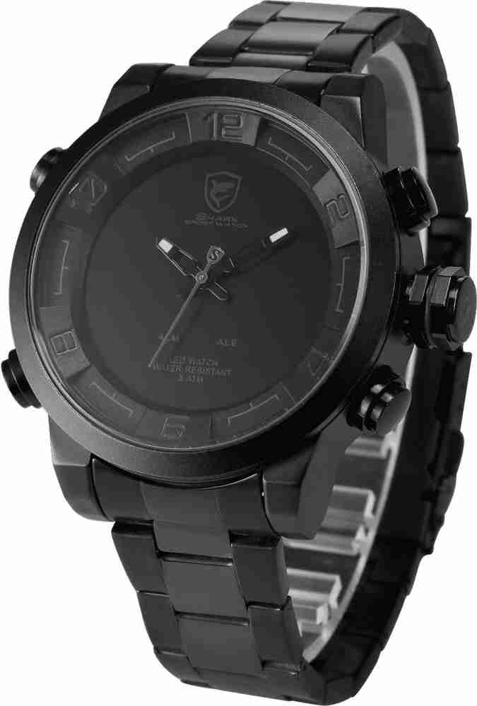 Shark Gulper Shark 2 Analog Watch For Men Buy Shark Gulper Shark 2 Analog Watch For Men SH364 Gulper 2 Sport Red LED Display Digital Grey Black Stainless Steel