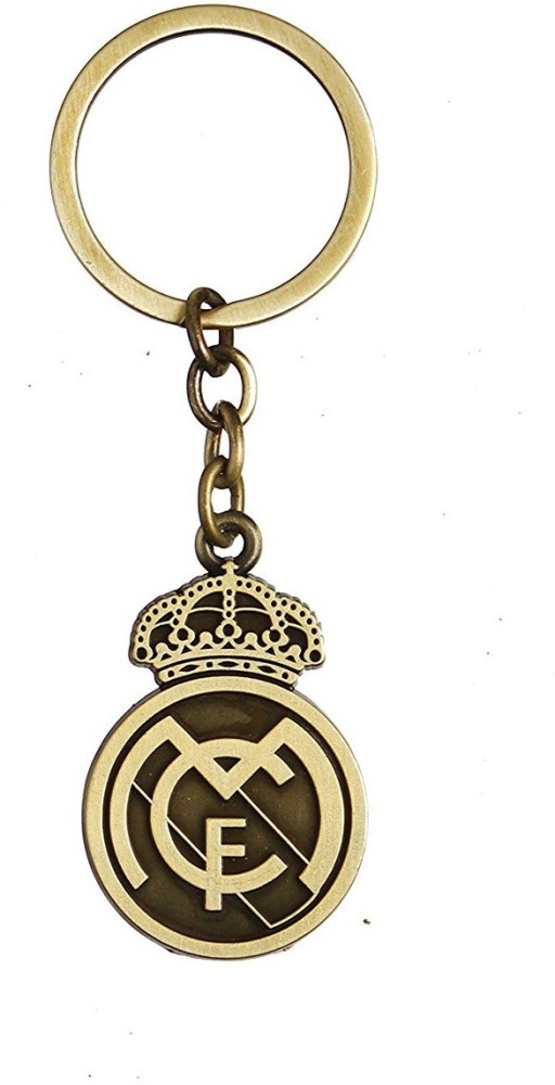 ATHLETIC AT MADRID ANTIQUE SHIELD SILVER OFFICIAL KEYCHAIN