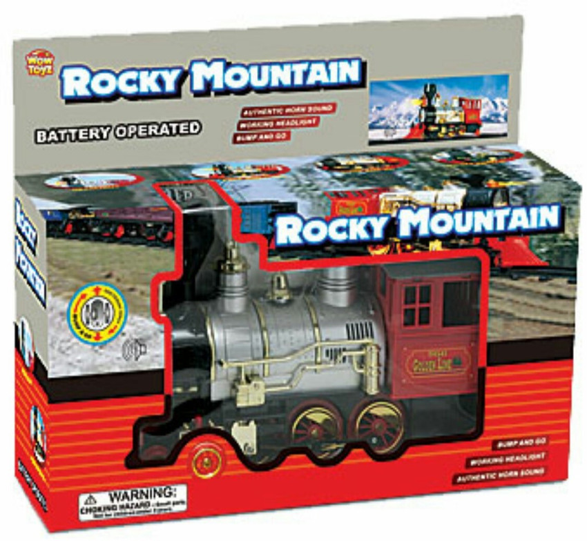 Rocky mountain top train set
