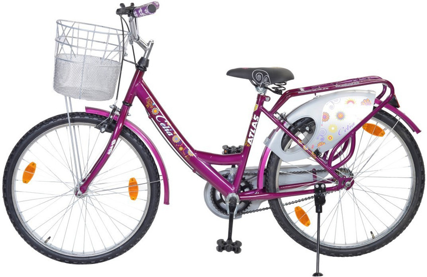 ATLAS Celia Plus 24inches Bike For Teens Violet Silver 24 T Girls