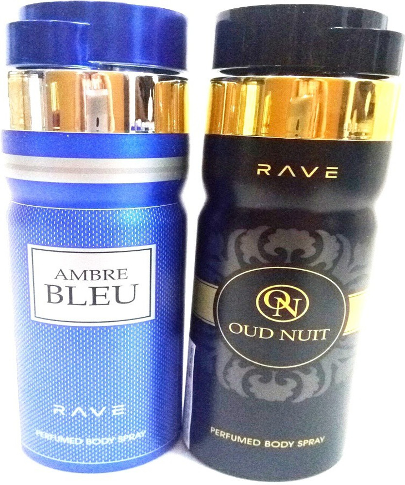 RAVE AMBRE BLEU AND OUD NUIT Perfume Body Spray For Men Women