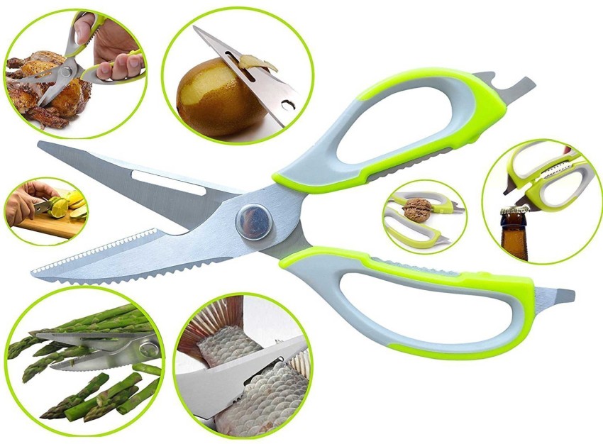 Multifunctional Kitchen Scissors Suitable Compatible With Chicken Bone Fish  Bone Meat Scissors Vegetable Melon Multi-purpose Household Scissor