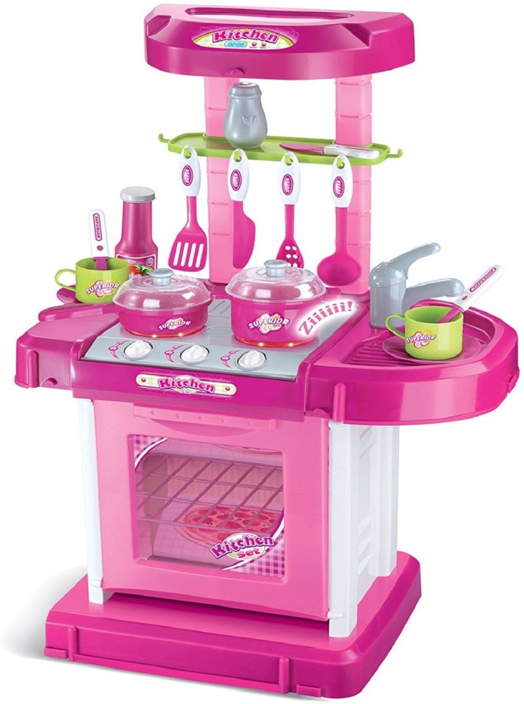 Electronic Children Kids Kitchen Cooking Toy Portable Girls Cooker