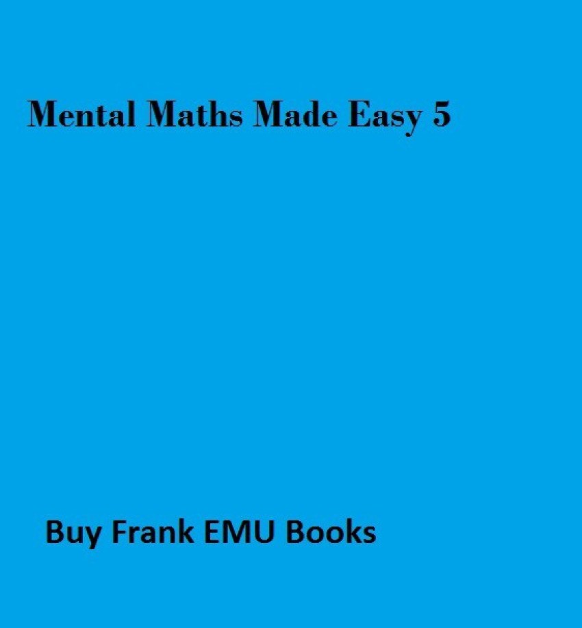 Frank EMU Books Mental Math Made Easy for Class 2 Practice