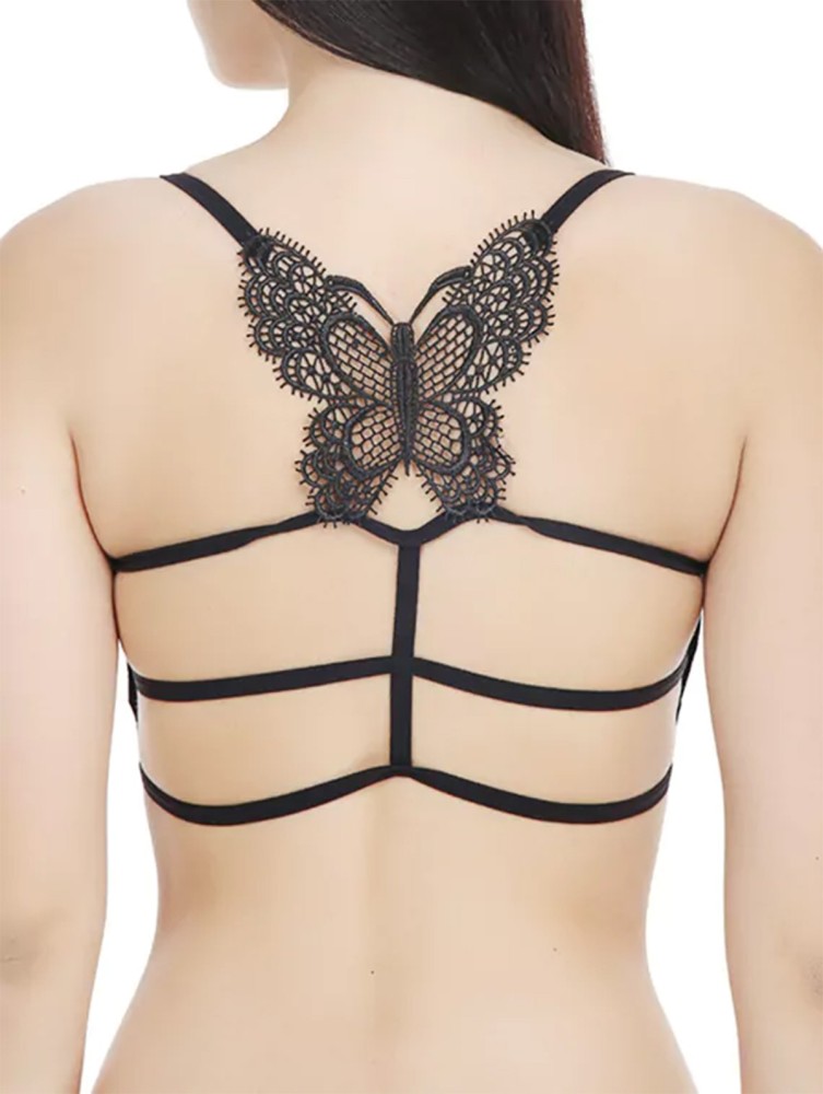 Bigersell Lace Bras Butterfly Back Underwear Without Underwire and