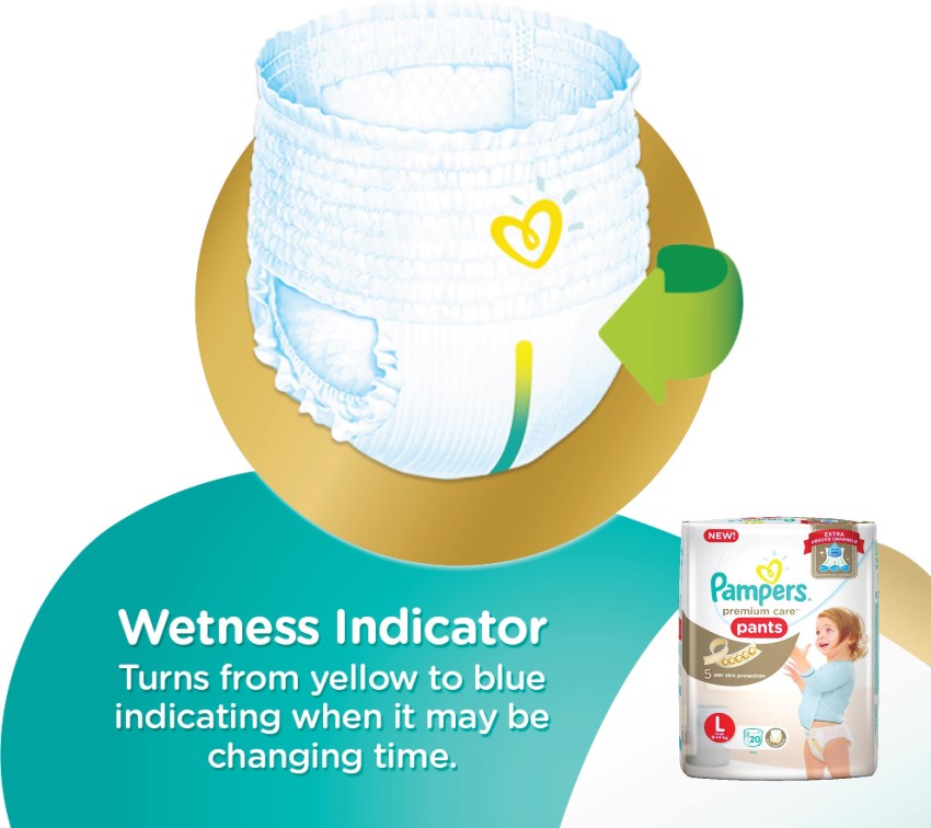 Pampers premium deals care wetness indicator