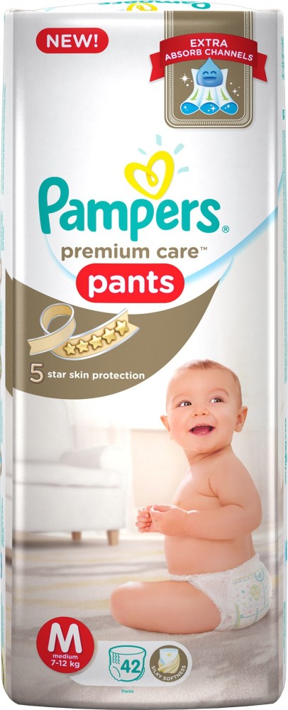 Buy Pampers Pants Premium Care Diaper Medium Size 3 56 Count 6-11 kg Online  - Carrefour Kenya