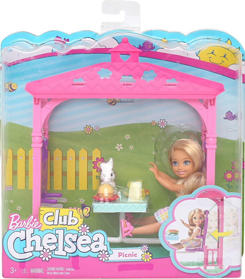 Barbie club chelsea picnic doll hot sale & playset