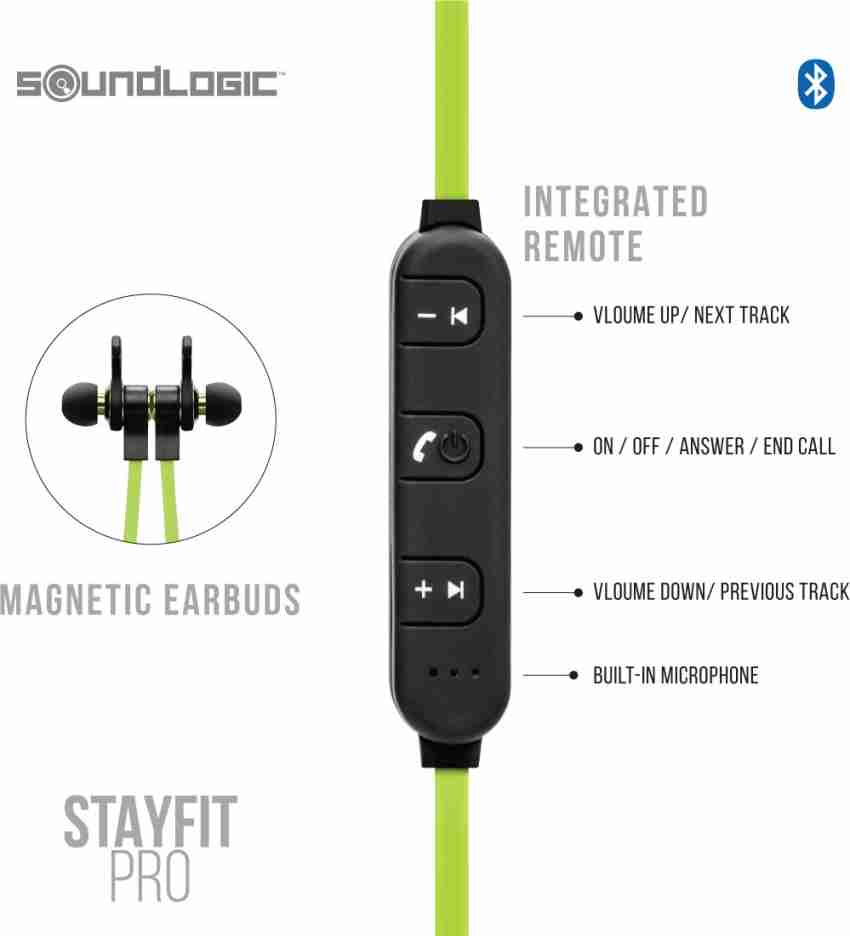 Soundlogic stay fit around store the neck wireless headset