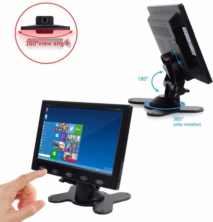 TOGUARD 9インチ 液晶モニター AV/ HDMI/VGA 超薄型 HD 液晶ディスプレイ リモコン/内蔵スビーカー/タッチボタン（未使用品） TOGUARD 9インチ 液晶モニター Toguard - Toguard WR730P 7-inch IPS