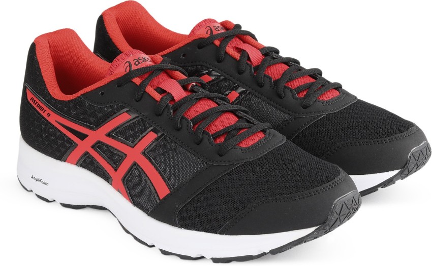 Asics PATRIOT 8 Running Shoes For Men Buy BLACK FIERY RED WHITE