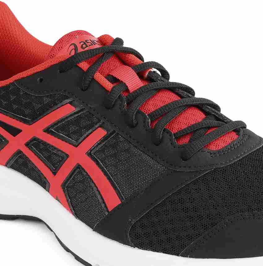 Asics PATRIOT 8 Running Shoes For Men Buy BLACK FIERY RED WHITE