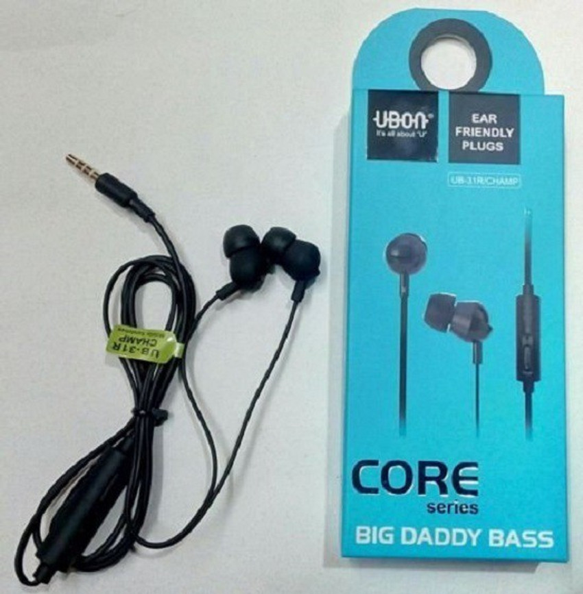 Ubon earphones big online daddy bass core series