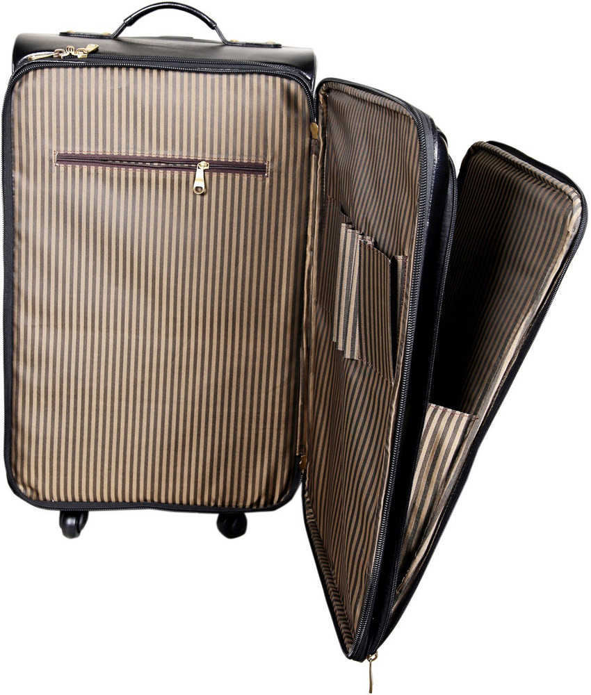 Leather trolley bags online india deals